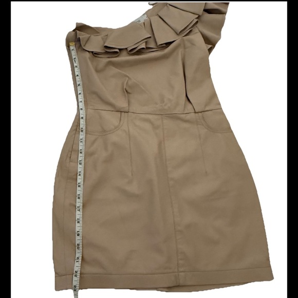 Iro Charlott Mini Dress Lamb Leather Is Size 8 Uk 38 - Picture 4 of 13